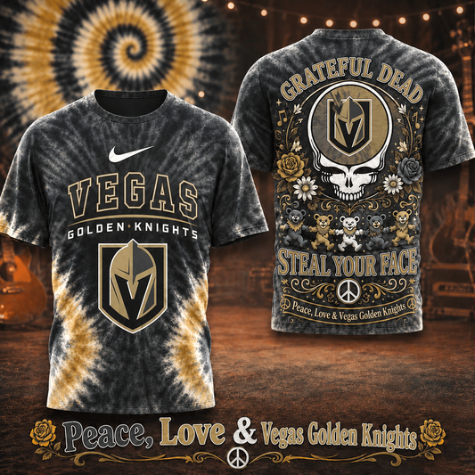 Premium NHL VGK Peace Love Greateful T-shirt V6 NMD CTKT