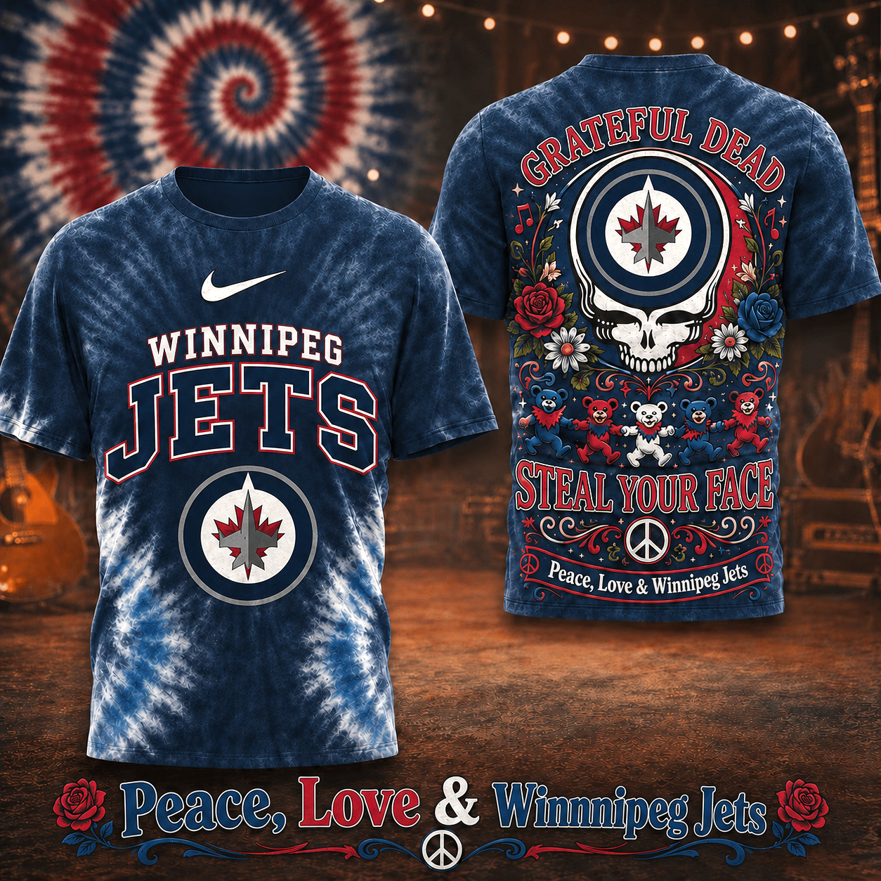 Premium NHL WJ Peace Love Greateful T-shirt V6 NMD CTKT