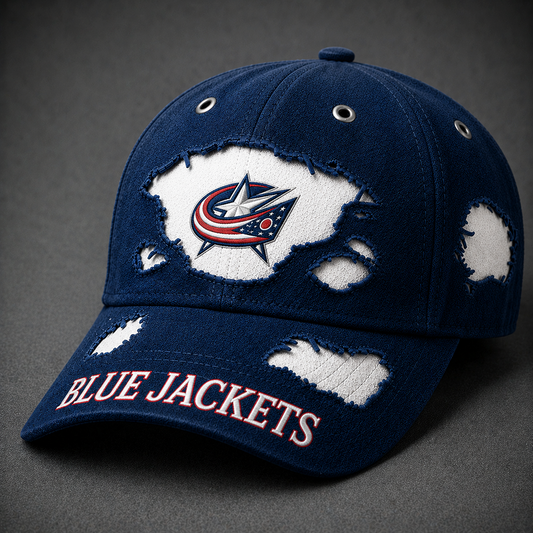 Premium NHL x CBJ Scratch Pattern Cap DATND TANTD 260526