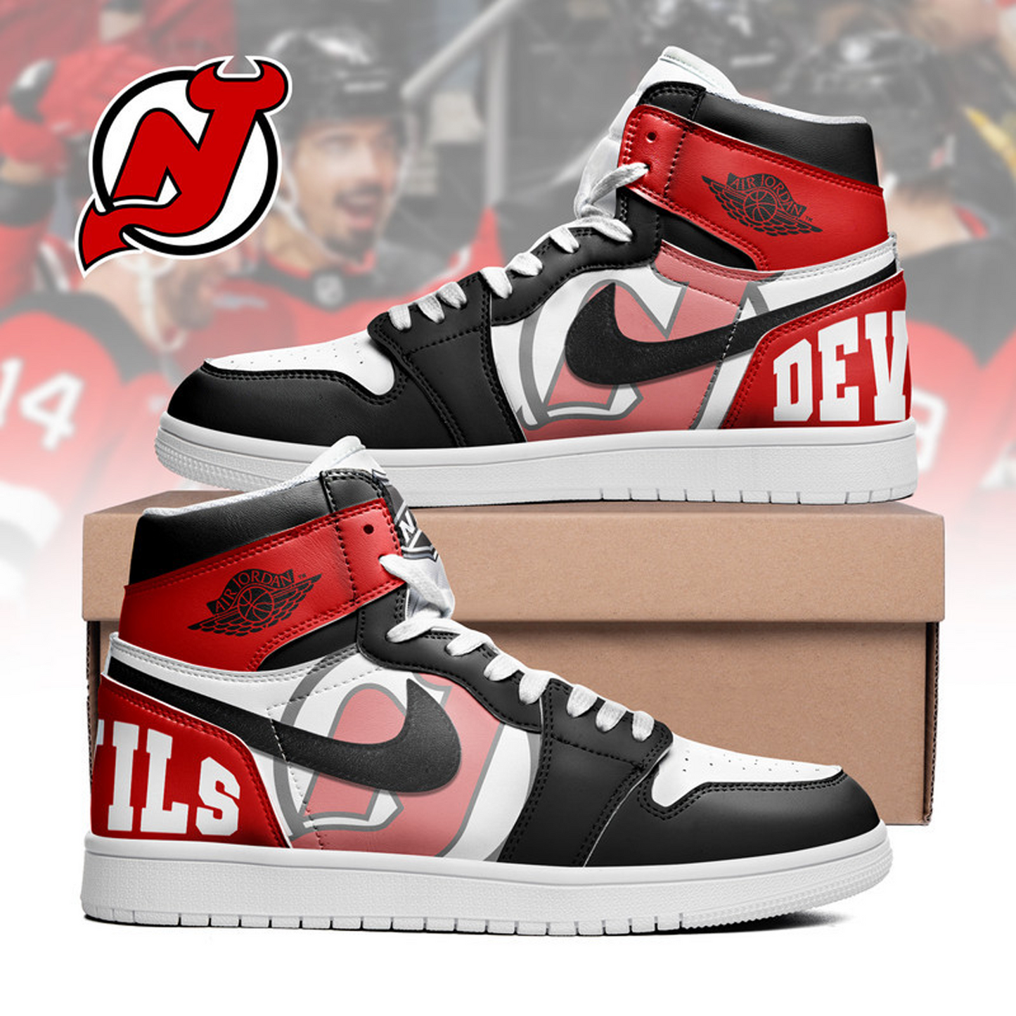 Premium NJD x NHL Teams High Top Sneakers DATND TANTD 090526