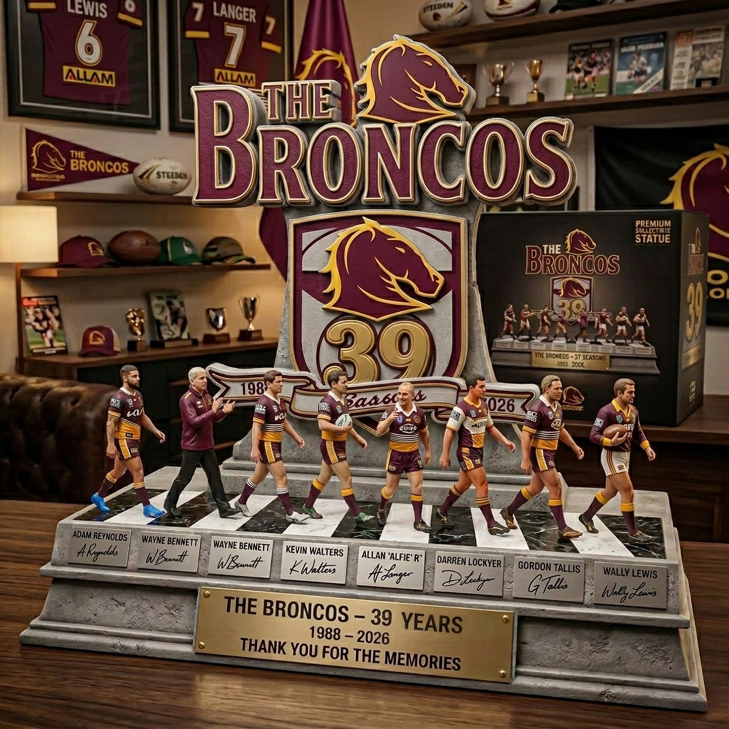 Premium NRL X BB Acrylic Plaque LIMITED EDITION NDT NHM 040426