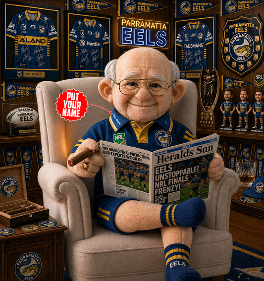Premium NRL X PE Heritage Custome name  Grandpa Collectible Plush NDT LVH 210426