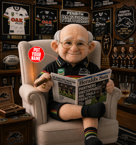 Premium NRL X PP Heritage Custome name  Grandpa Collectible Plush NDT LVH 210426