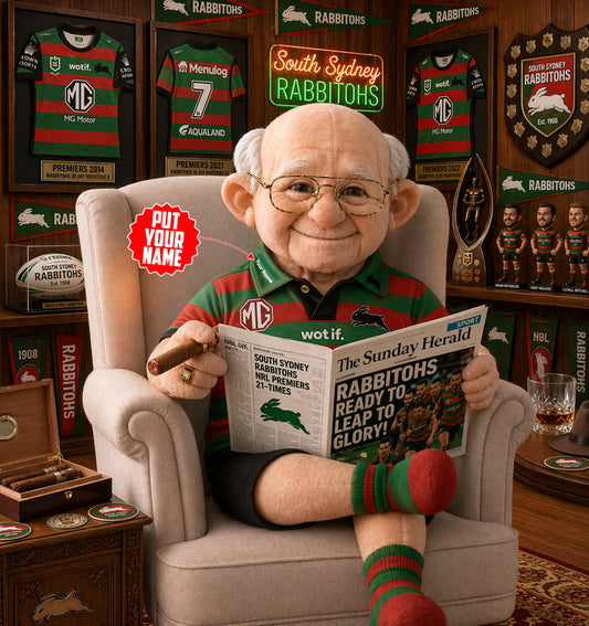 Premium NRL X SSR Heritage Custome name  Grandpa Collectible Plush NDT LVH 210426