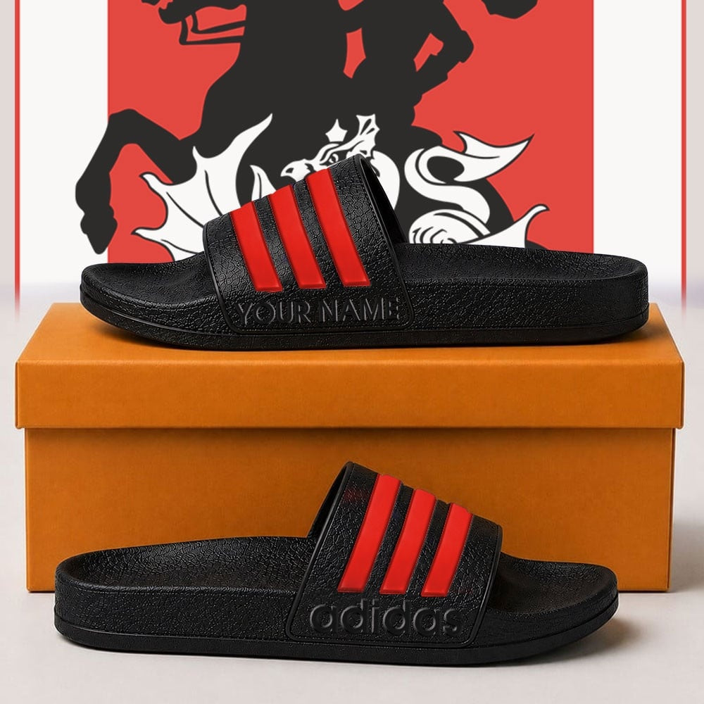 Premium NRL x DRA Adidas Slide Slippers Custom Gifts For Fan - Limited Edition NDT NHM 030626