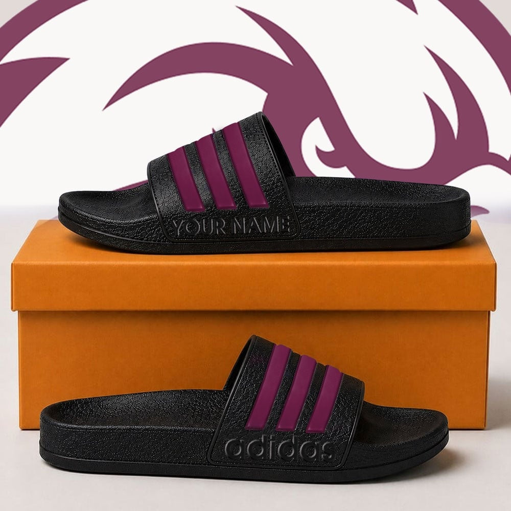 Premium NRL x MWSE Adidas Slide Slippers Custom Gifts For Fan - Limited Edition NDT NHM 030626