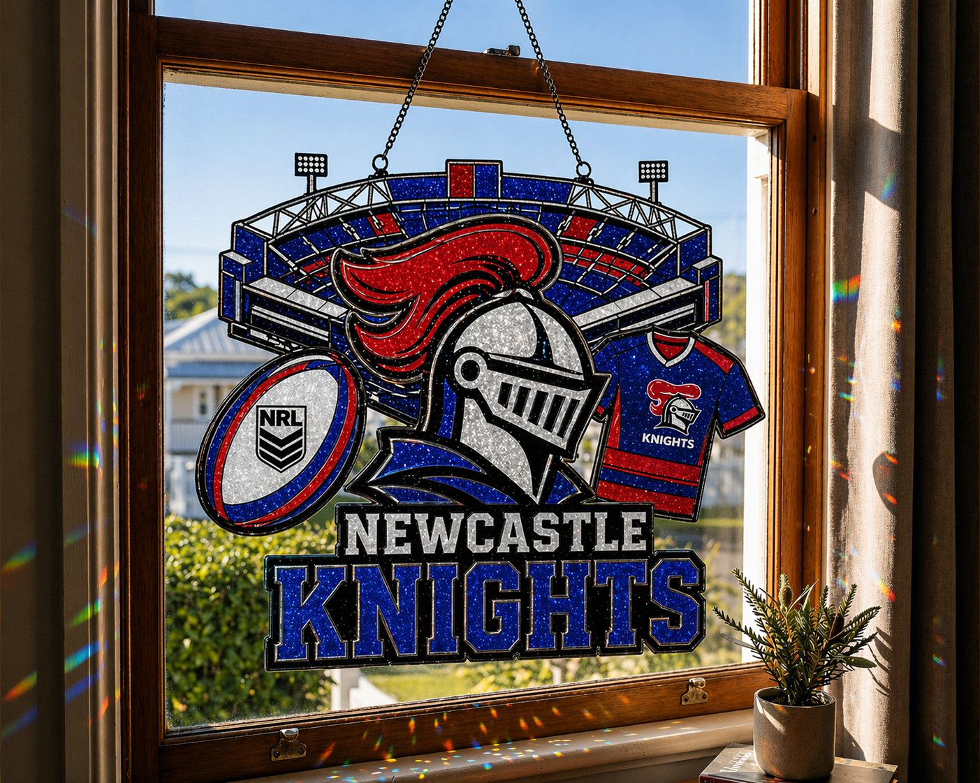 Premium NRL x NK Game Day Suncatcher NDT LVH 210426