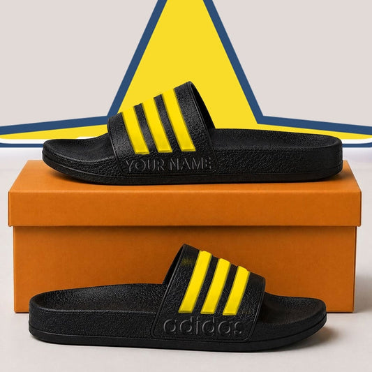 Premium NRL x NQC Adidas Slide Slippers Custom Gifts For Fan - Limited Edition NDT NHM 030626