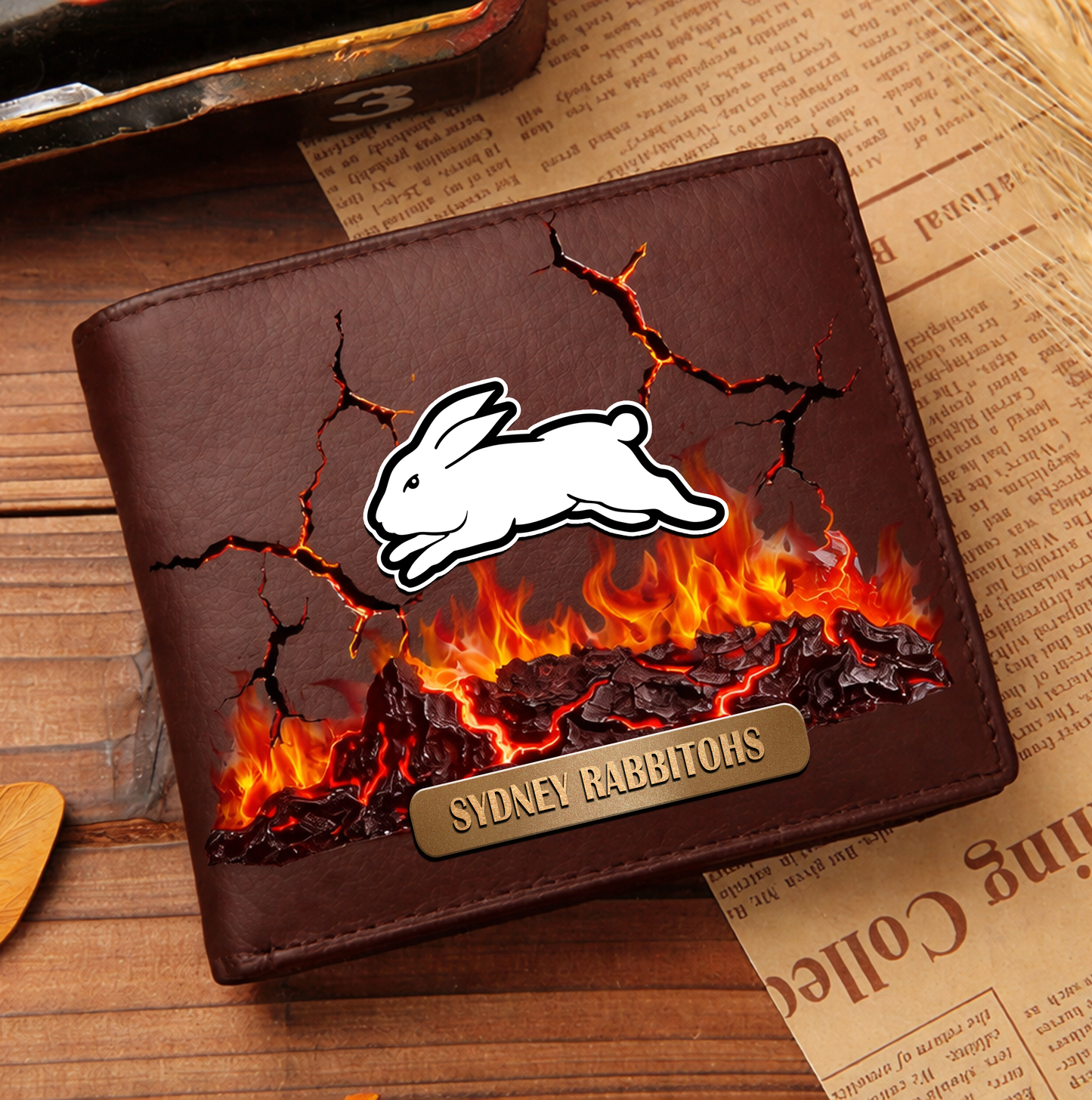 Premium NRL x SSR 3D Ember Embossed Lucky Wallet NDT VHM