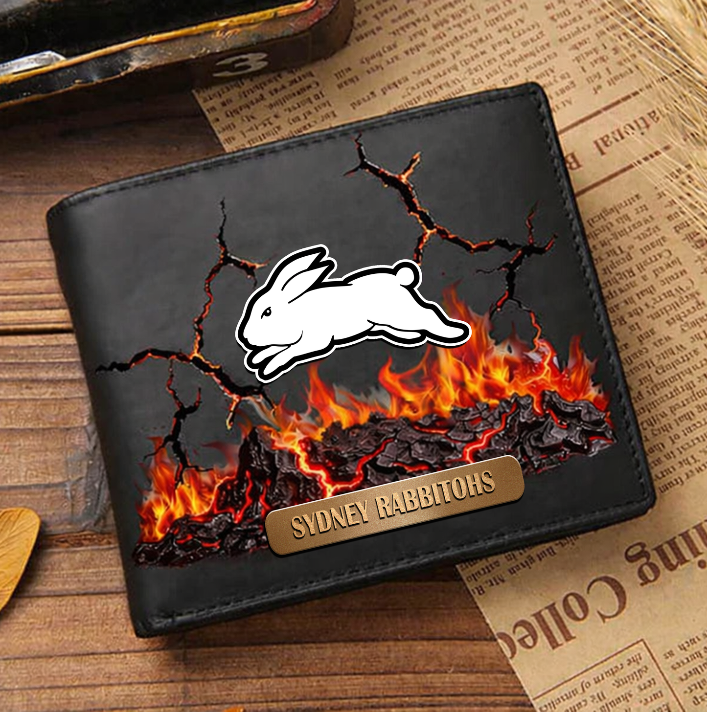 Premium NRL x SSR 3D Ember Embossed Lucky Wallet NDT VHM