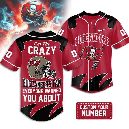 Premium TB x NFL Crazy Football Fan Personalized Jersey DATND TANTD