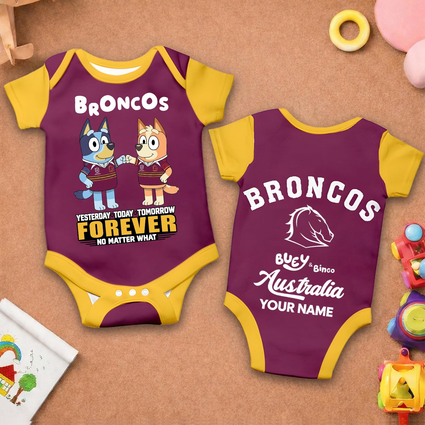 Premium x BB New Baby Romper Cusstom Name For Kids NDT LVH v2