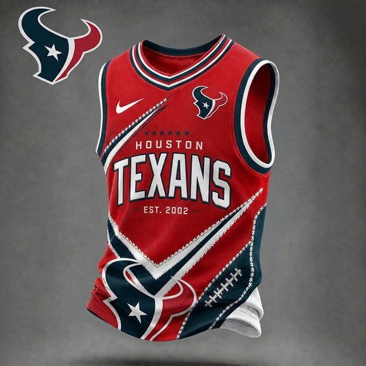 Premium NFL X HOU Game Day V-neck Tank Top Shirt NDT NHM 030626