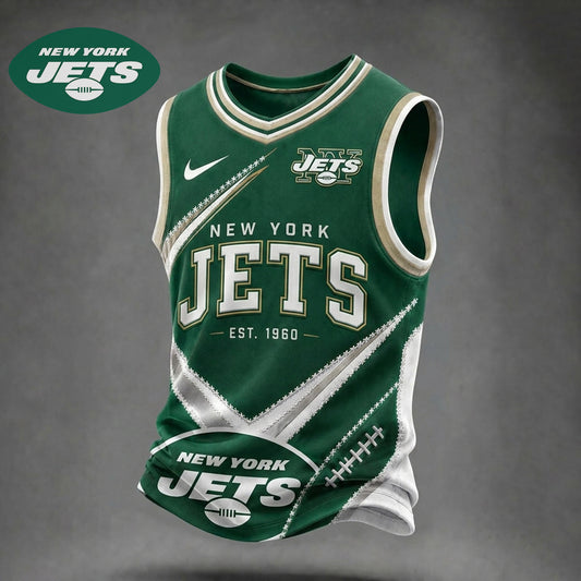 Premium NFL X NYJ Game Day V-neck Tank Top Shirt NDT NHM 030626