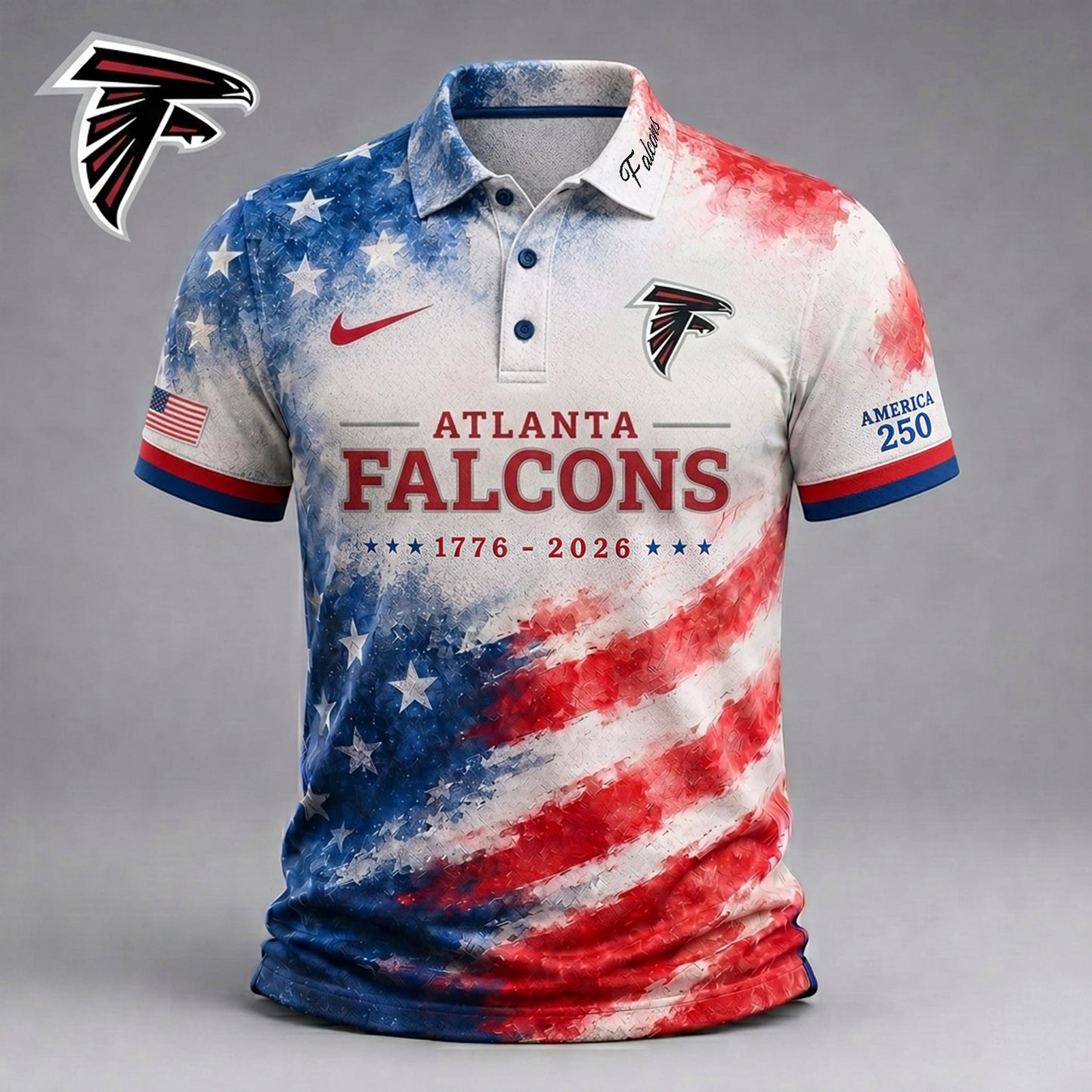 Premium NFL x ATL 250 Years Of Freedom Polo Shirt NDT NHM 150626