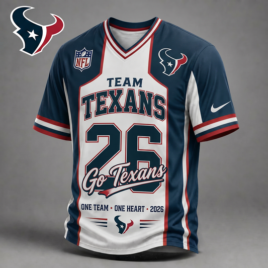 Premium NFL x HOU Team Pride V-Neck Shirt limited editions NDT LVH 010626