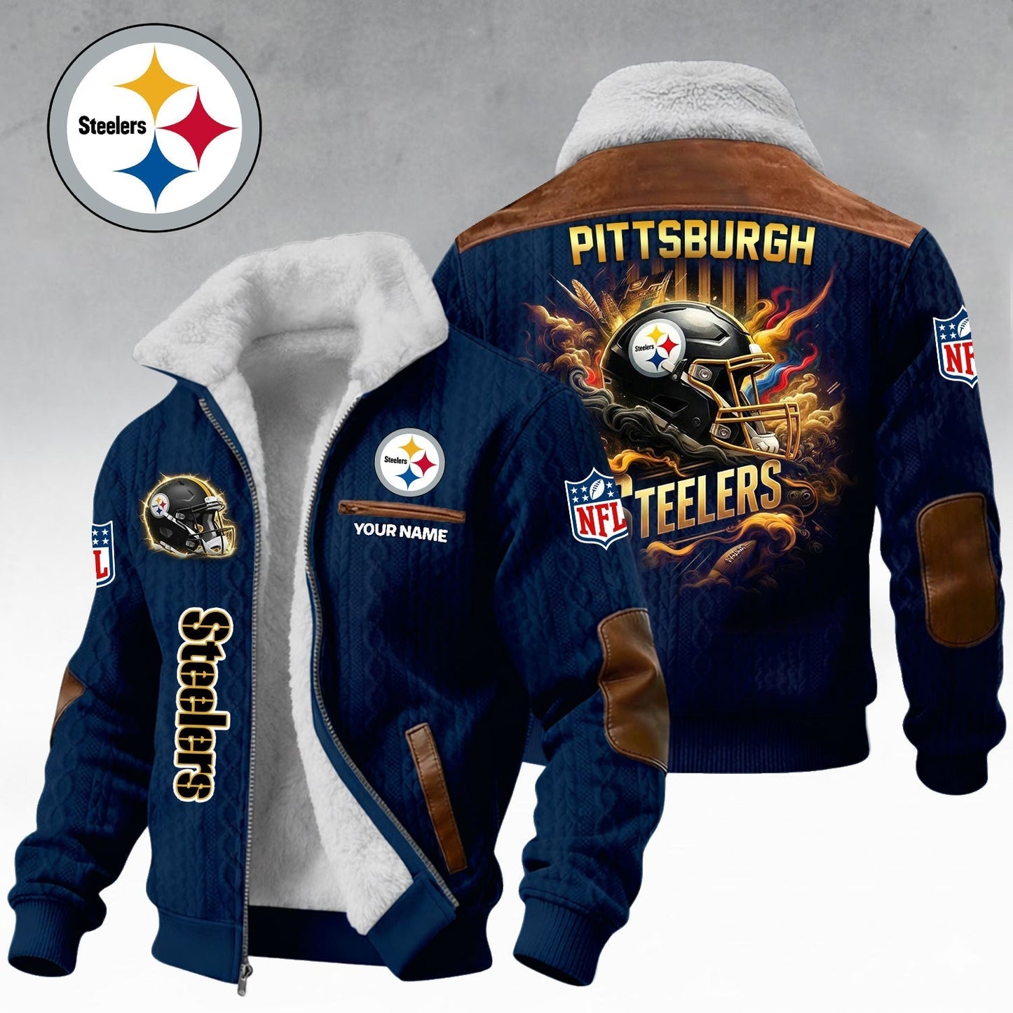 Premium NFL x PIT Winter Fleece Jacket New year NDT NHM 090126