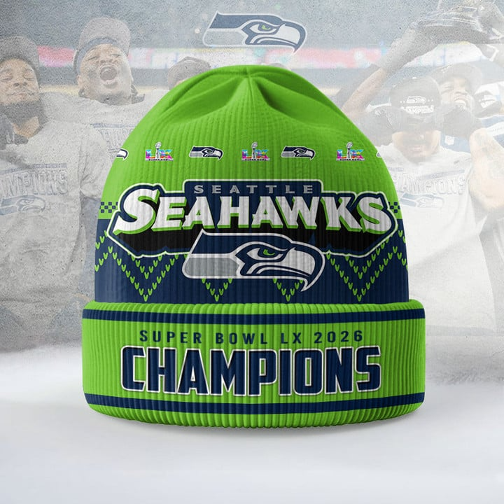 Premium NFL x SEA 2026 Super Bowl 3D BENNIE HAT V2 LIMITED EDITIONS NDT NHM 090226