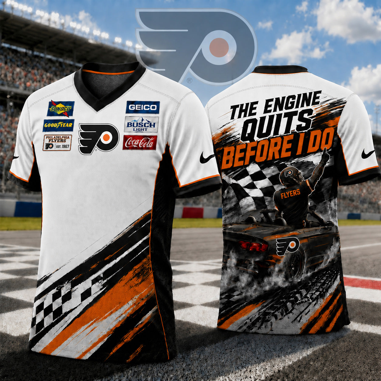 Premium NHL X PF Speedway NASCAR Fan Jersey Shirt NDT NTN 180526