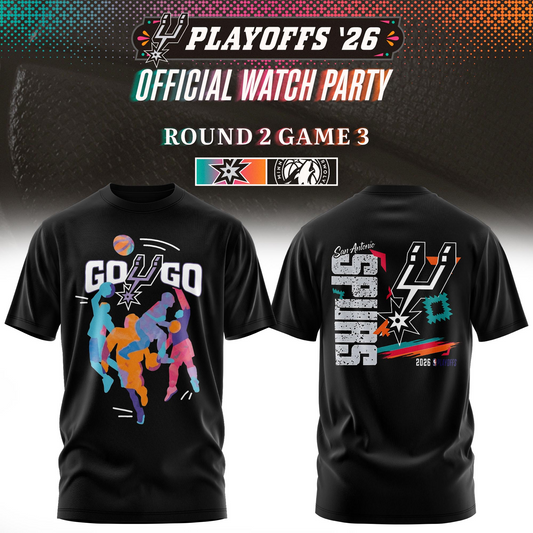 SAS 2026 Game 2 San Antonio Spurs Playoffs 3D Shirt V2 0206 DatND DVT