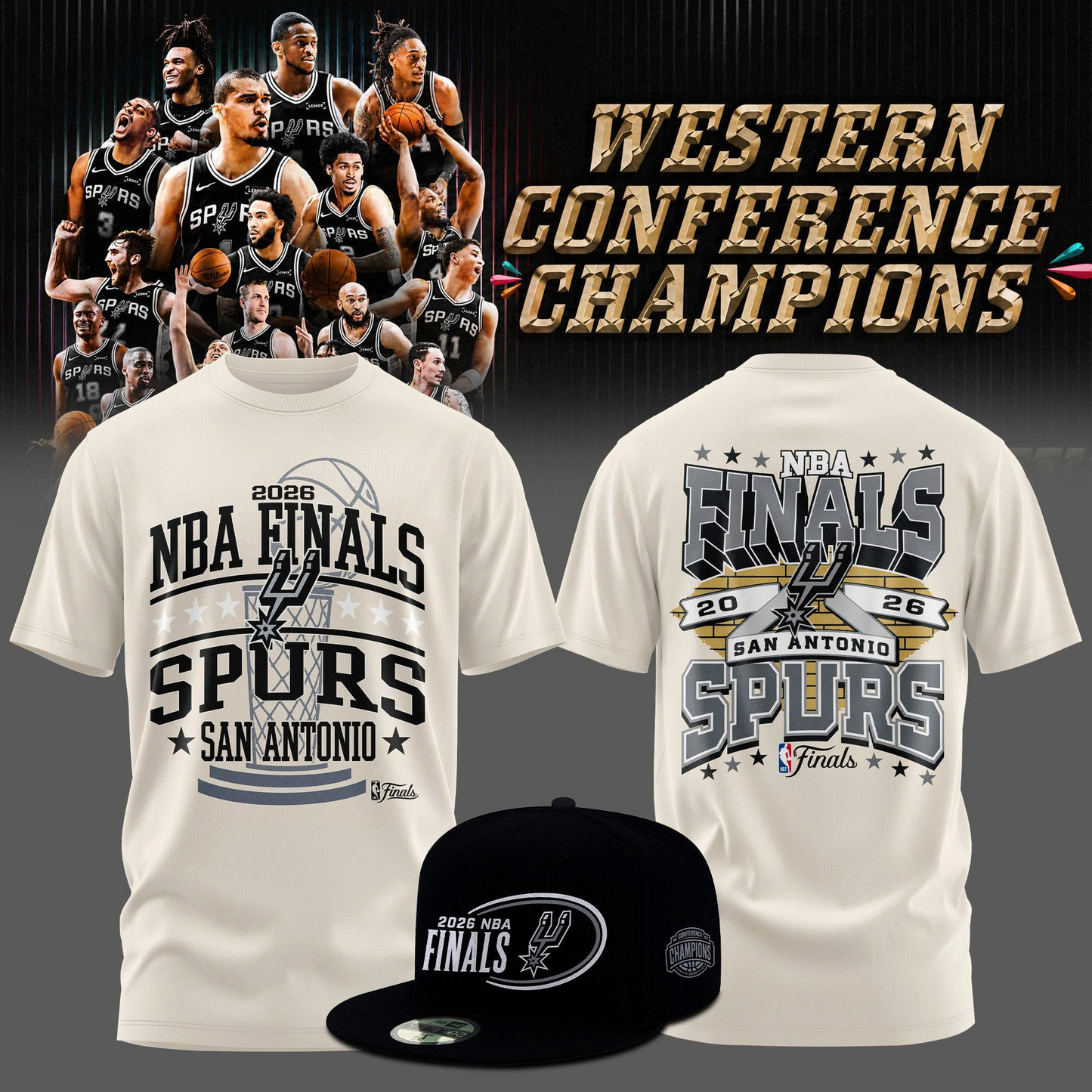 SAS 2026 Western Conference Champions 3D Shirt V2 0206 DatND DV