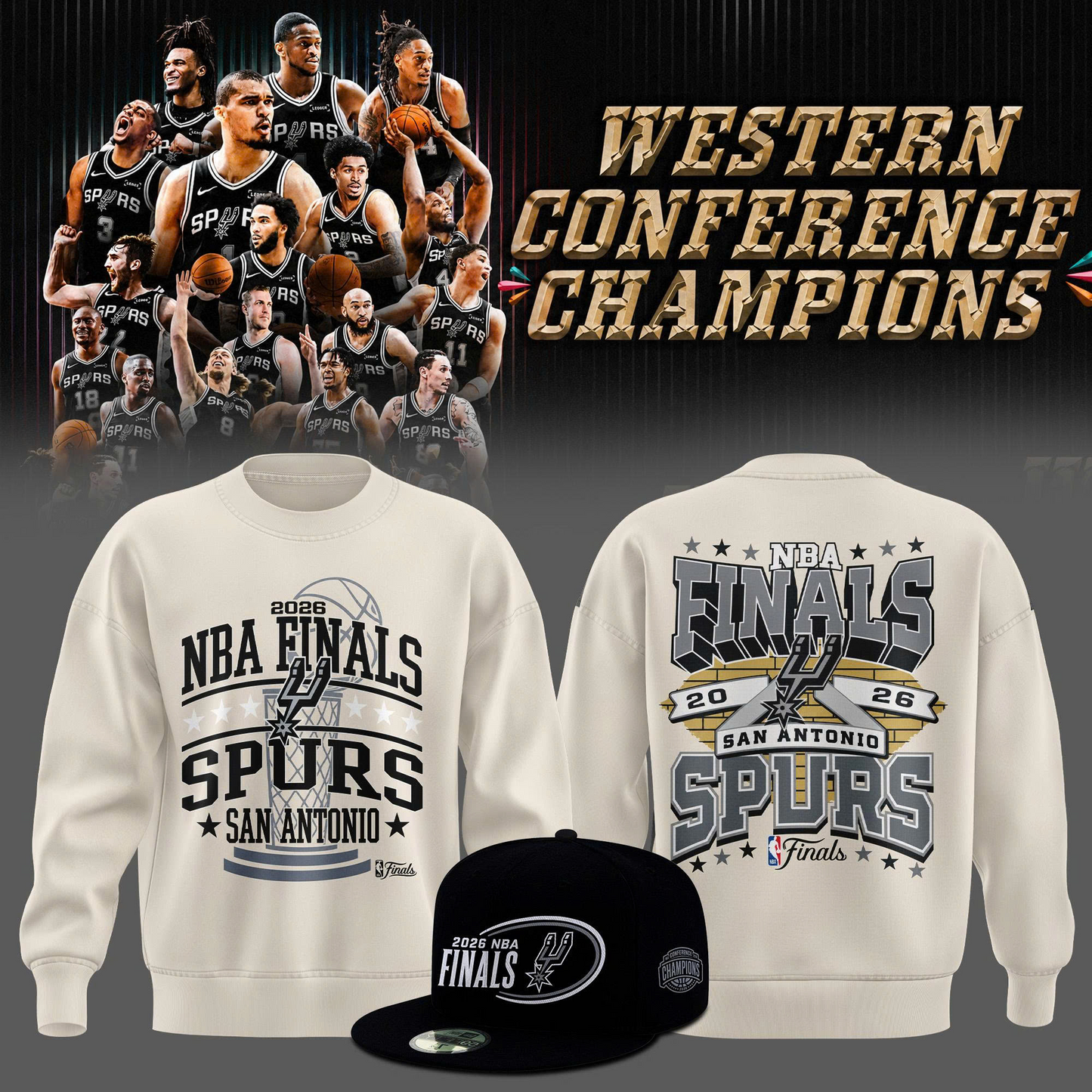 SAS 2026 Western Conference Champions 3D Shirt V2 0206 DatND DV