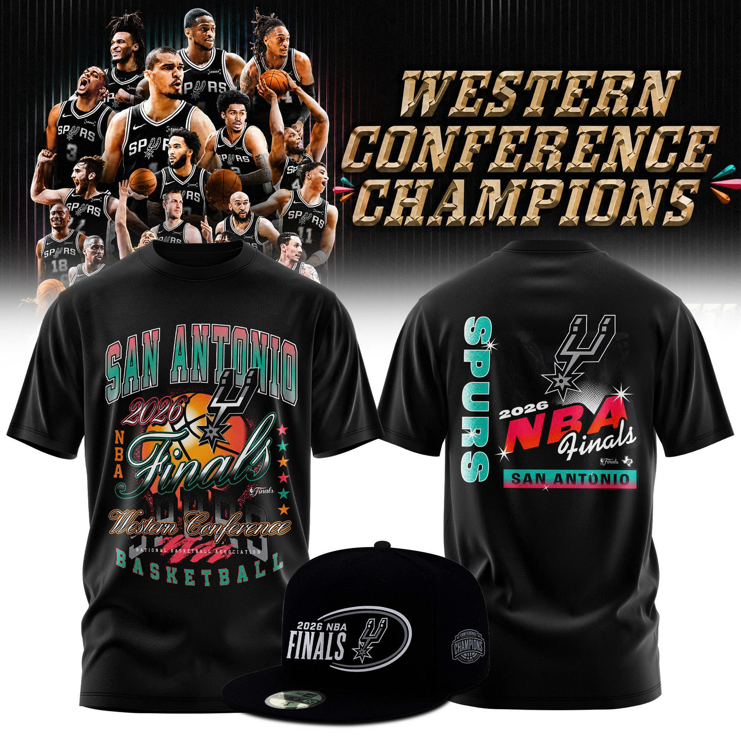 SAS 2026 Western Conference Champions 3D Shirt V4 0206 DatND DVT