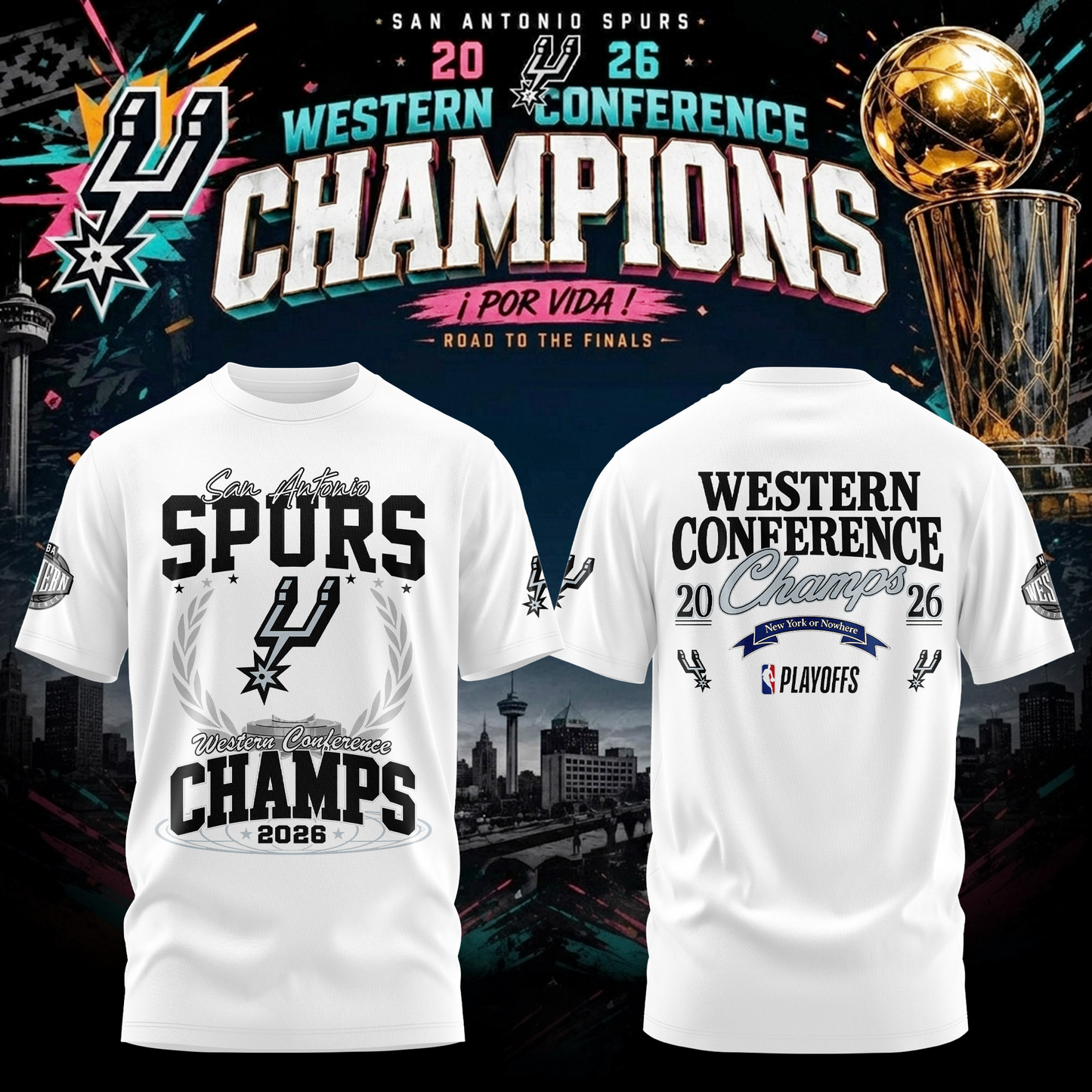 SAS 2026 Western Conference Champions 3D Shirt V6 0206 DatND DVT