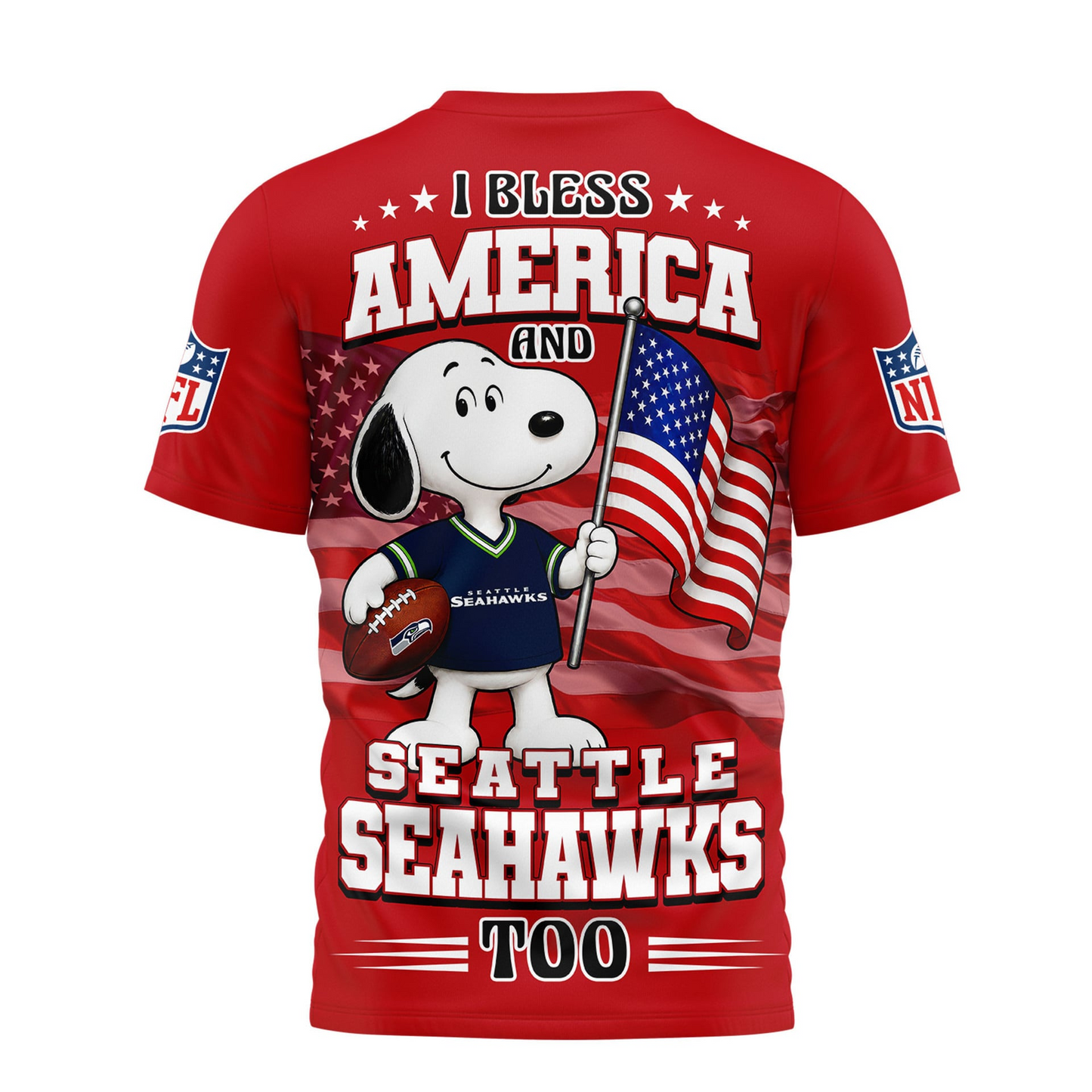 SEA Premium NFL Snoopy America 250 3D Shirt 1706