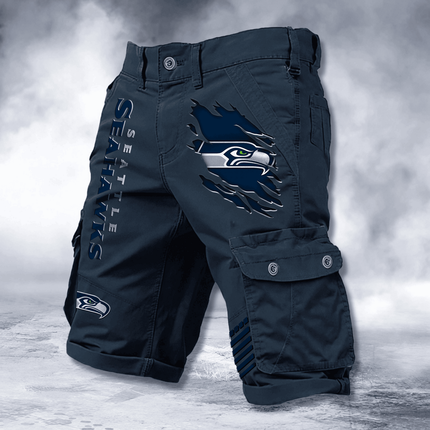SEA x NFL Cotton Cargo Shorts DATND TANTD 2705