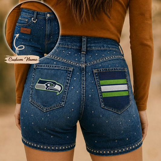 SEA x NFL Premium High Waisted Biker Shorts 0905 DatND DVT