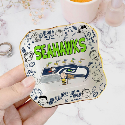 SEA x NFL Premium NFL Snoopy Jewelry Dish 0406 DatND DVT