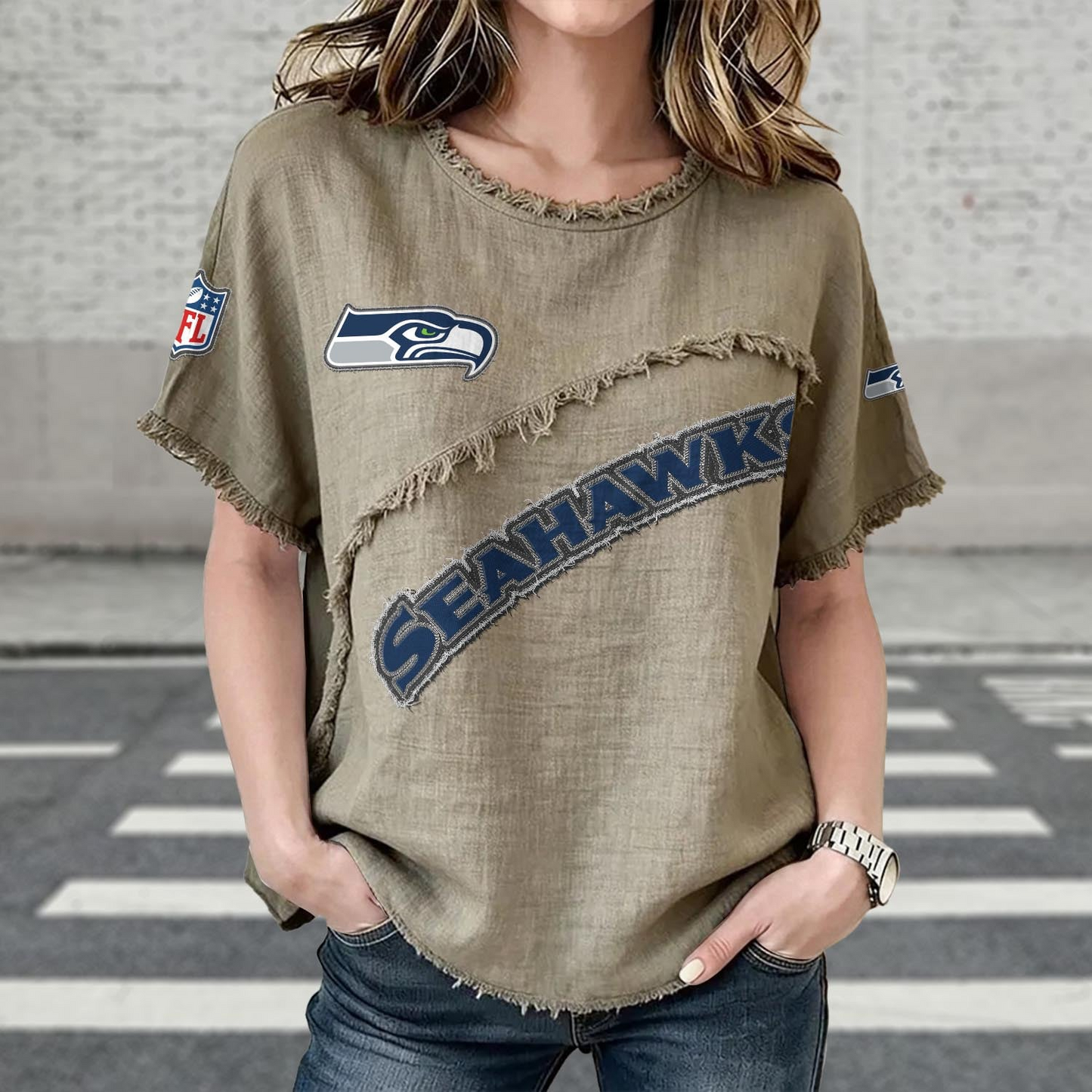 SEA x NFL Women’s Vintage O-Neck 2905 DatND DVT