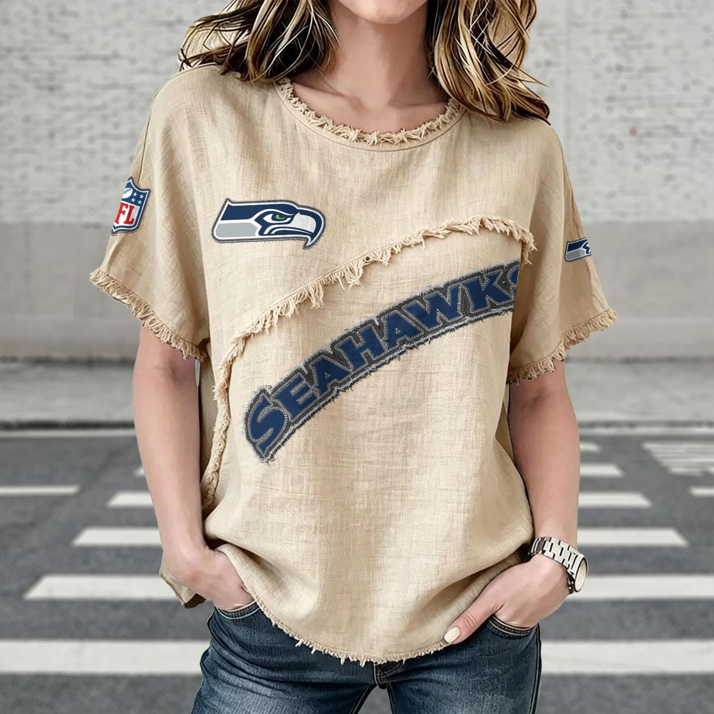 SEA x NFL Women’s Vintage O-Neck 2905 DatND DVT