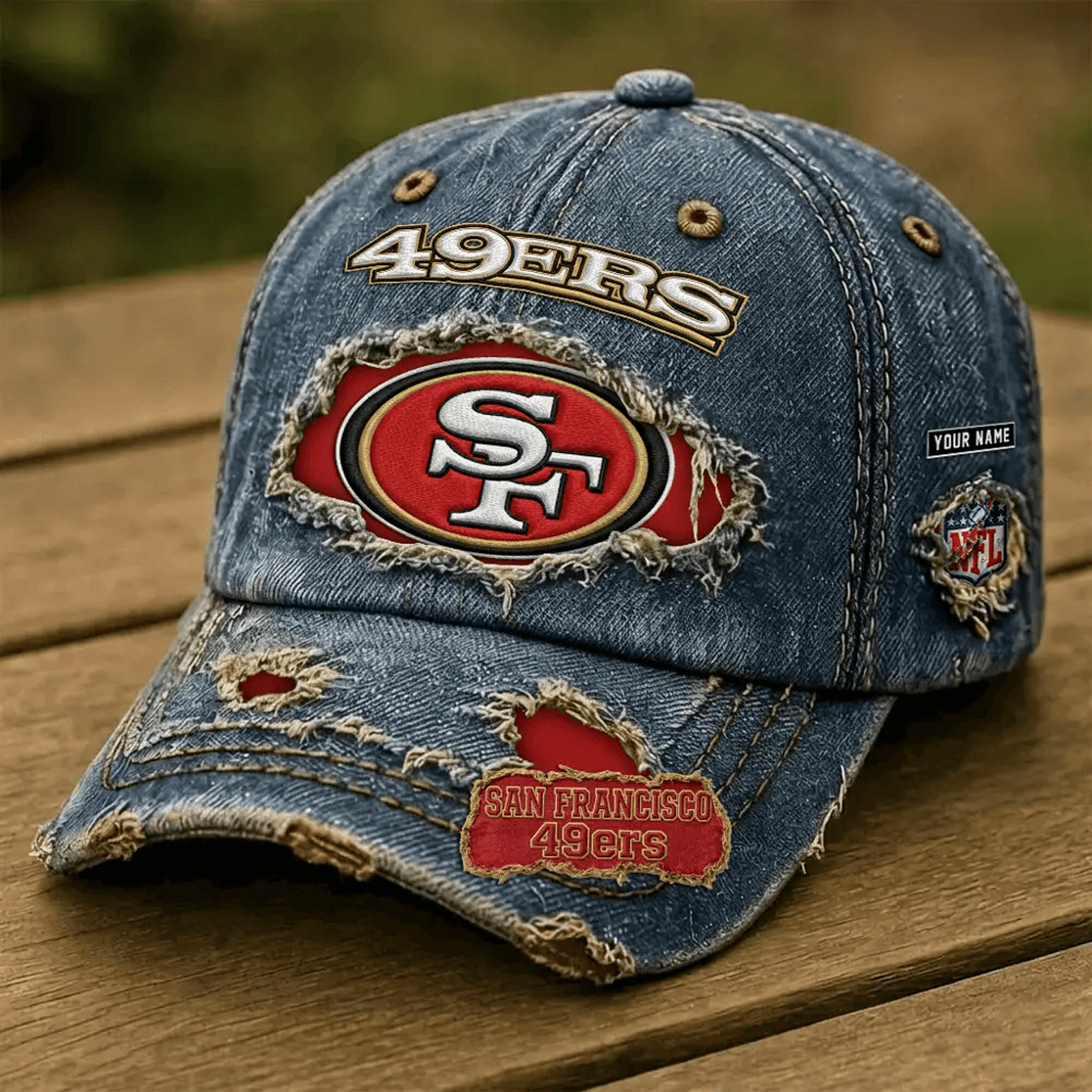 SF x NFL Denim Washed Cap 2805 DatND DVT