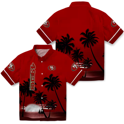 SF x NFL Hawaiian Shirt – Beach Sunset DATND TANTD 270526