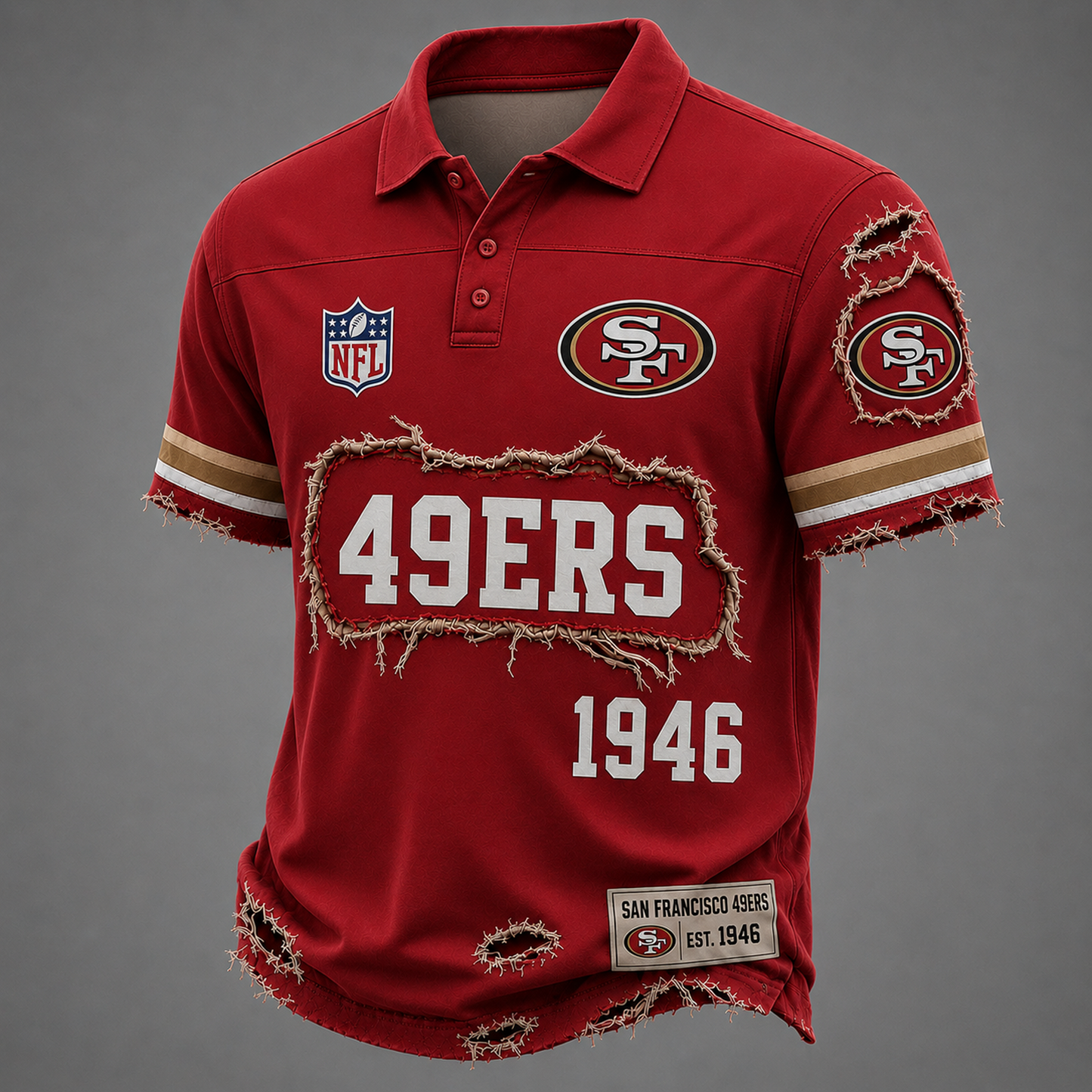 SF x NFL Luxury Classic Polo shirt 0506 DatND DVT