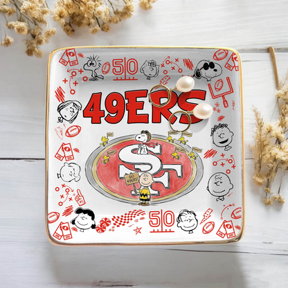 SF x NFL Premium NFL Snoopy Jewelry Dish 0406 DatND DVT