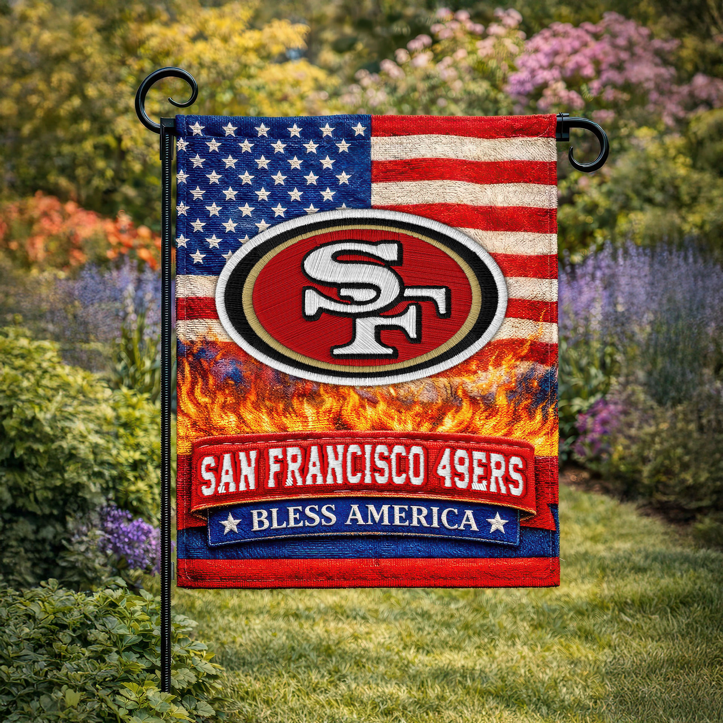 SF49 Premium NFL 250 Years Of America Freedom Flag DDT NTL