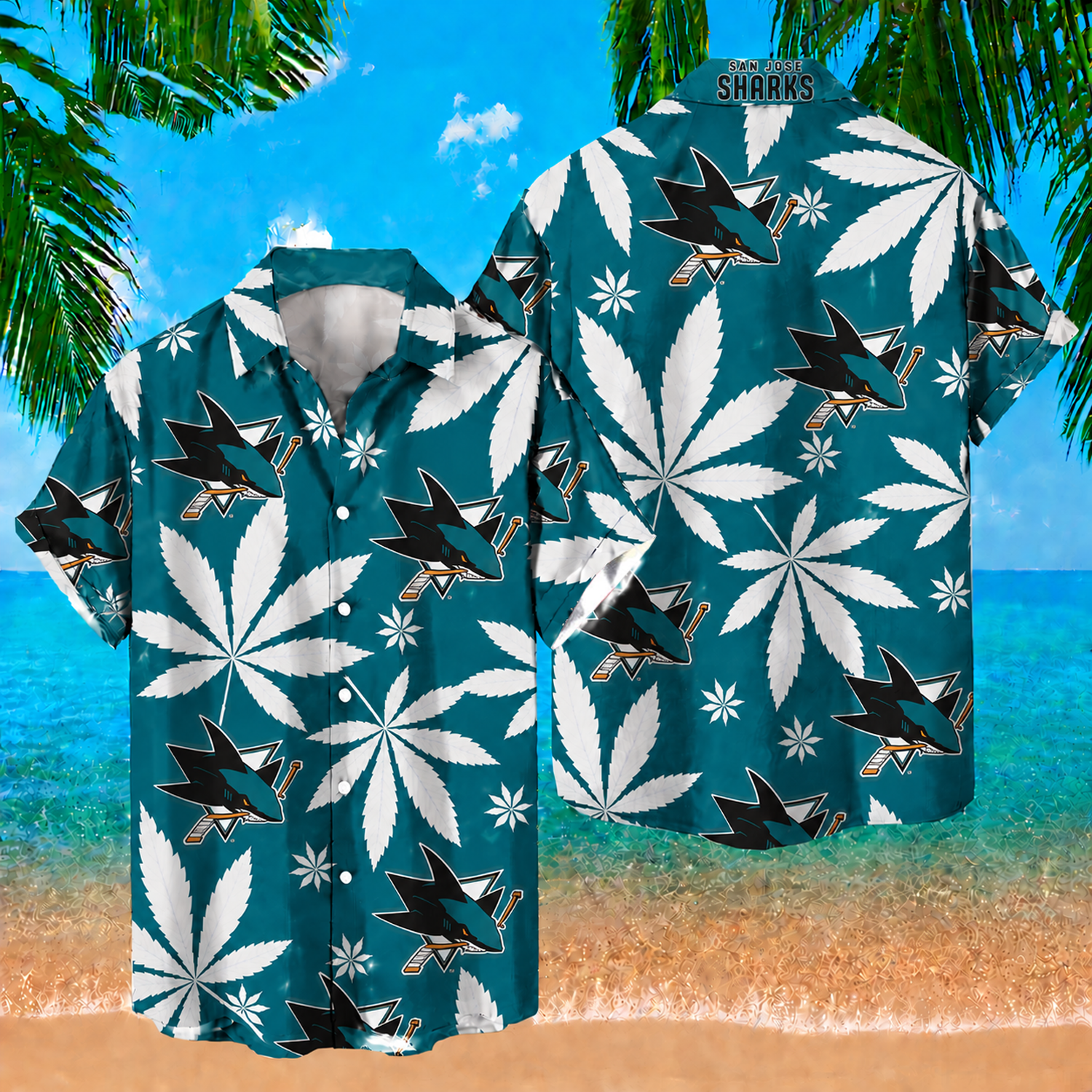 SJS x NHL Hawaiian Shirt 1605 DatND DVT
