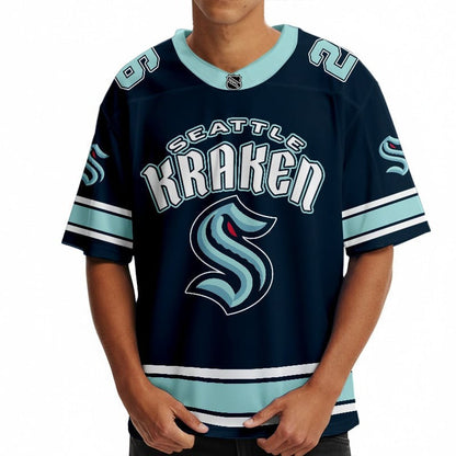 SK x Hockey Ice Short Sleeves Jersey Shirt Custom Any Number Gift DDT TTTZ