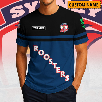 SR x NRL Casual T Shirt Custom Name Gift For Fan DDT 190326 NTL