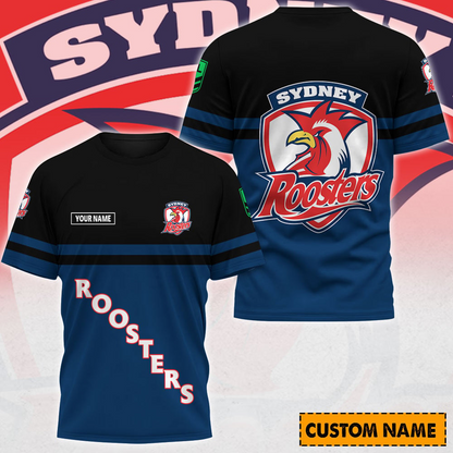 SR x NRL Casual T Shirt Custom Name Gift For Fan DDT 190326 NTL