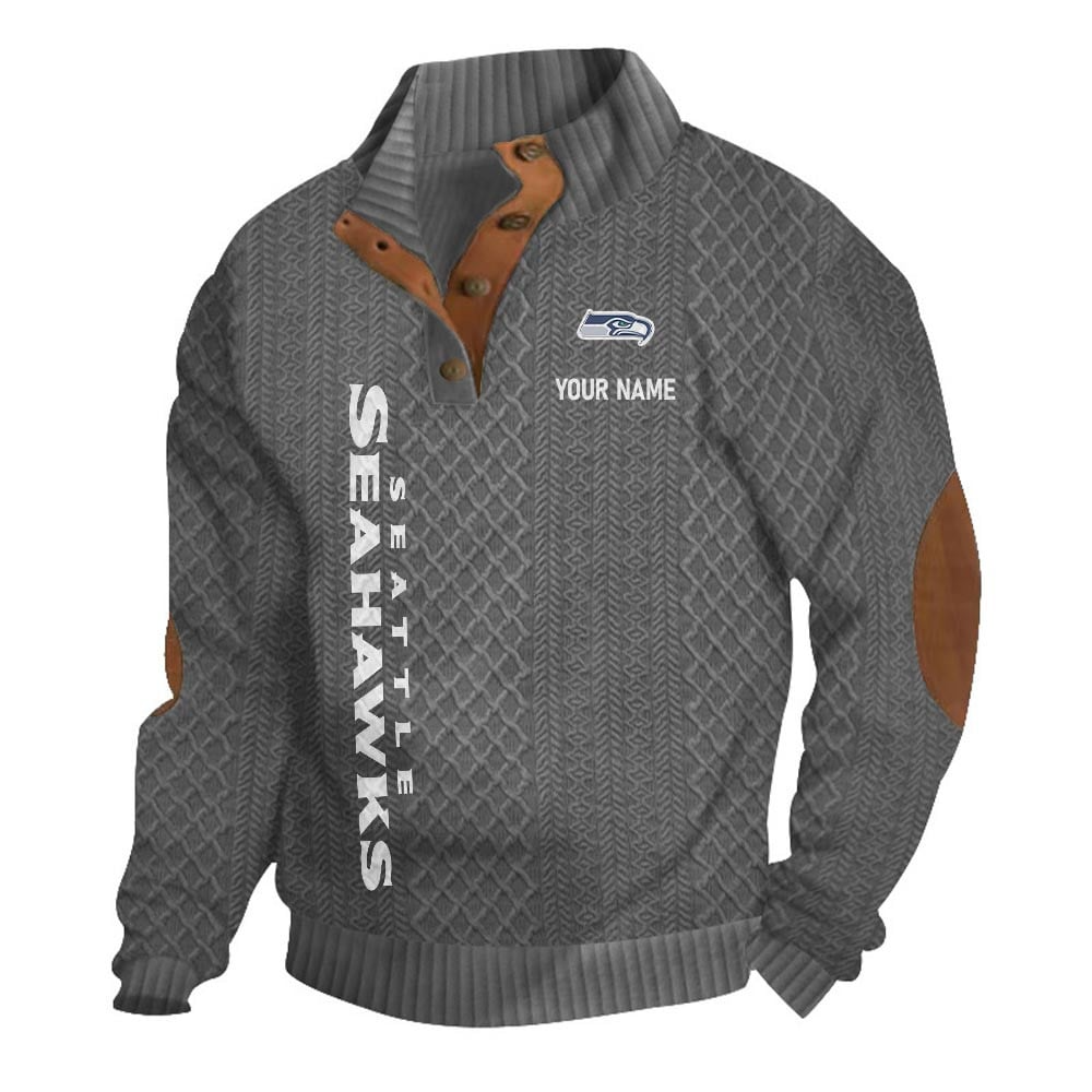 SS NFL Basic Knitted Stand Collar Sweatshirt DDT CTND