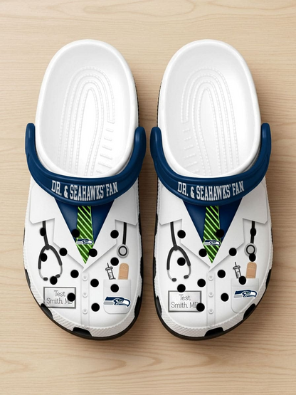 SS PREMIUM NFL NATIONAL DOCTOR'S DAY CLOGS WITH 8 CHARMS DDT  CTND
