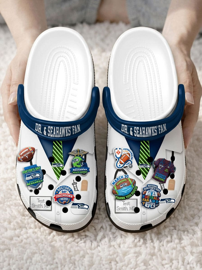 SS PREMIUM NFL NATIONAL DOCTOR'S DAY CLOGS WITH 8 CHARMS DDT  CTND