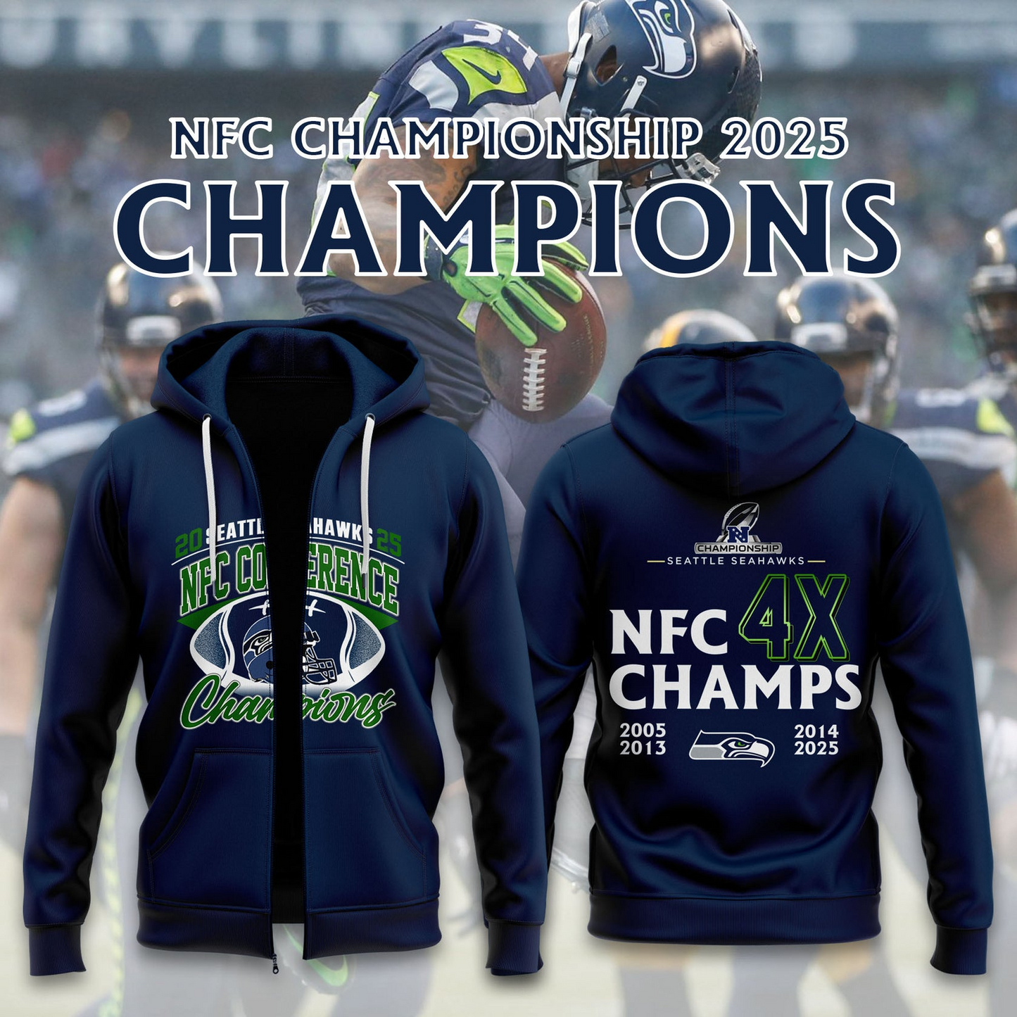 SS x NFL 2025 NFC Conference Champions Shirt DDT NTL