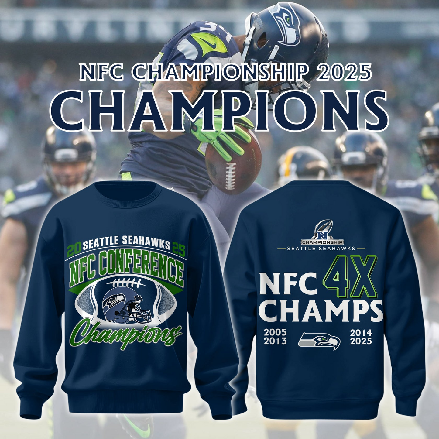 SS x NFL 2025 NFC Conference Champions Shirt DDT NTL