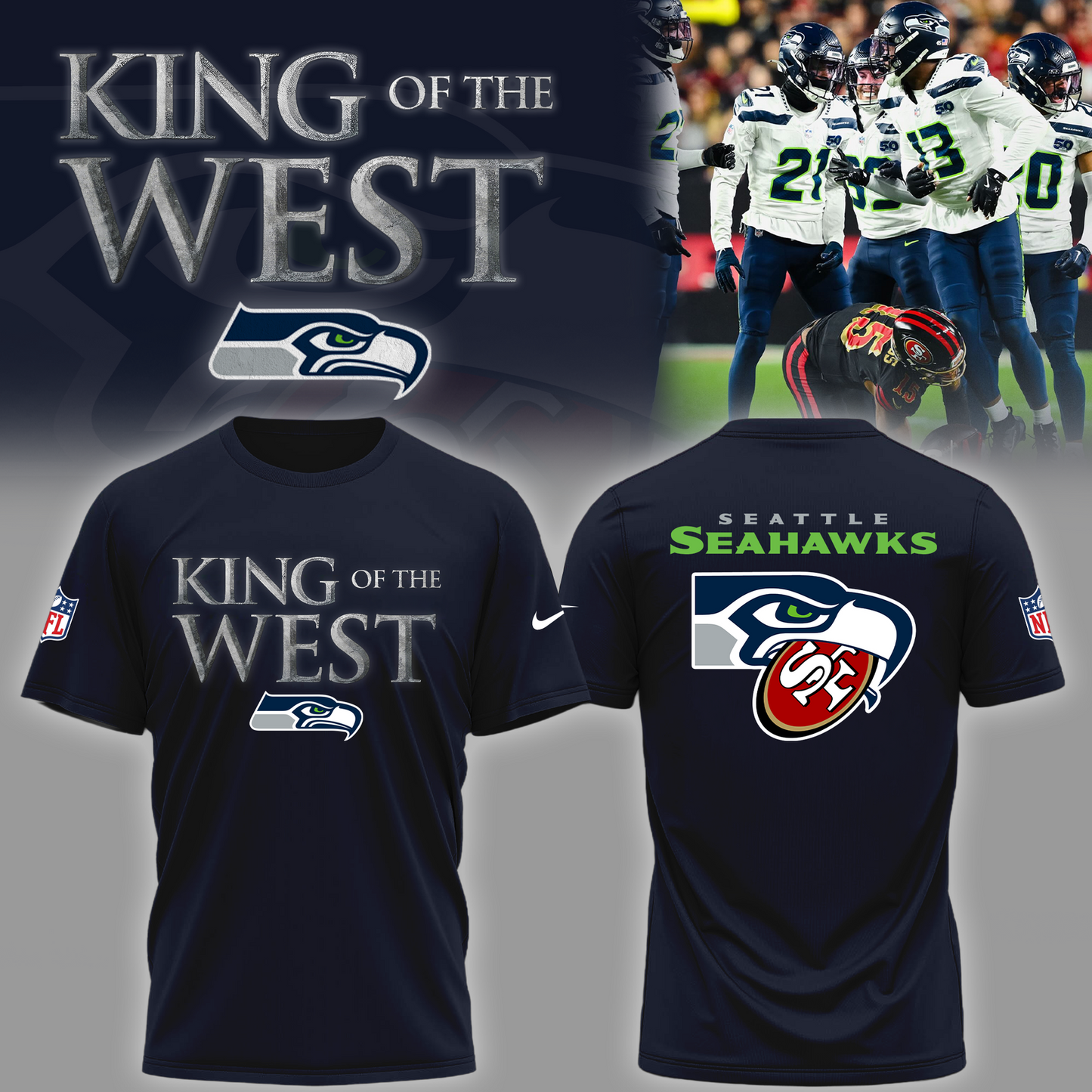 SS x NFL 2025 NFC Conference Champions V16 Shirt DDT NTL