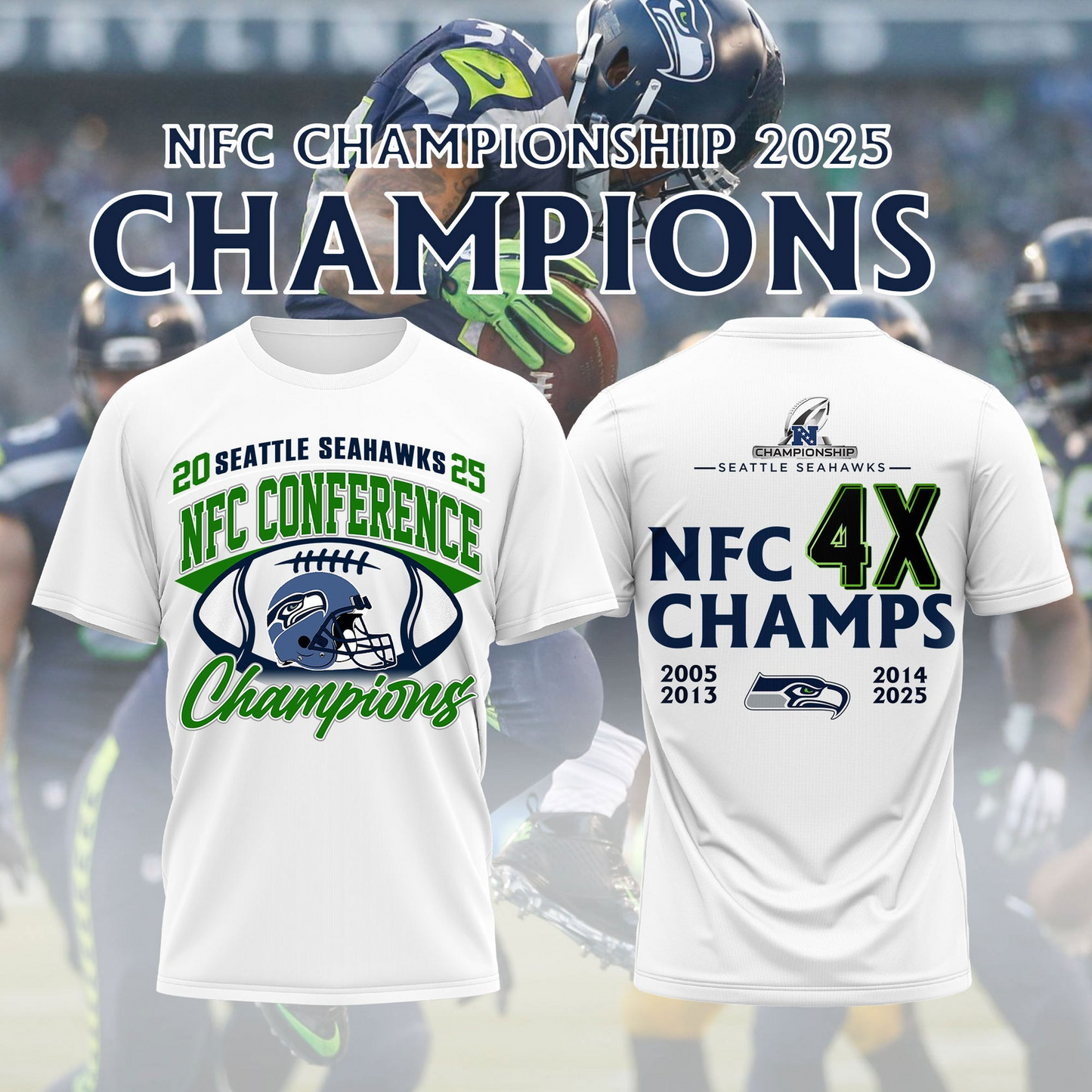 SS x NFL 2025 NFC Conference Champions V2 Shirt DDT NTL